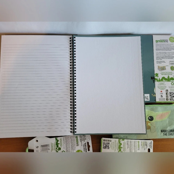 NWT Mandalorian  Notebooks,pencil crayons, pencils, scissors, erasers, sharpener - Picture 5 of 10